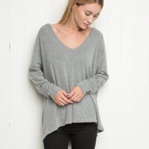 Brandy Melville oversized grey sweater top